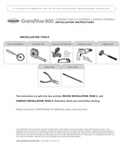 LARSON GrandVue 800 Installation Instructions Manual