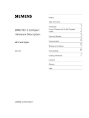 Siemens V9.50 Hardware Description