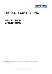 Brother MFC-J2330DW Online User's Manual