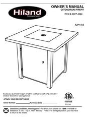 Hiland ASFP-3024 Owner's Manual
