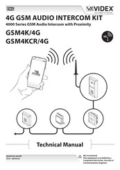 Videx GSM4K/4G Technical Manual