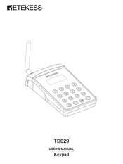 Retekess TD029 User Manual