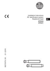 IFM DTI411 Installation Instructions Manual