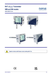Novus RHT Climate-WM-485-LCD Manuals | ManualsLib