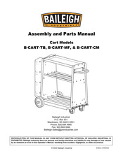 Baileigh B-CART-MF Assembly And Parts Manual