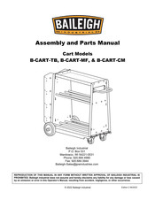 Baileigh B-CART-TB Assembly And Parts Manual