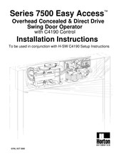 Horton Easy Access 7500 Series Installation Instructions Manual