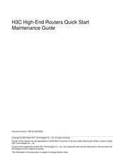 H3C SR6600-G Quick Start Manual