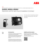 ABB EAS822 Operating	 Instruction