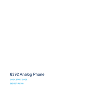 Mitel 6392 Quick Start Manual