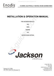 Enodis Jackson 10 Series Installation & Operation Manual