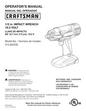 Craftsman 315.ID2030 Operator's Manual