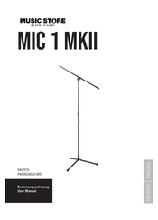 MUSIC STORE professional Mic-1 MkII User Manual
