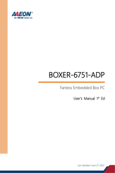 Asus AAEON BOXER-6751-ADP User Manual