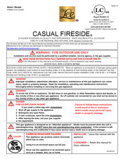 O.W. Lee CASUAL FIRESIDE FORMA 5152-2545O Owner's Manual