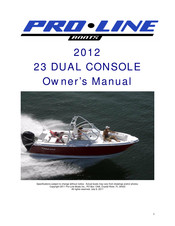 Pro-Line Boats 2012 23 Express Owner's Manual