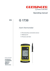 GHM GREISINGER G 1730 Operating Manual