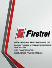 Firetrol FTA3100S Installation And Maintenance Manual