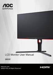 AOC 25G3Z User Manual