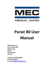 Mec Purair 80 User Manual