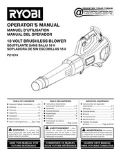 Ryobi P21014 Operator's Manual
