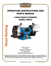 Baileigh Industrial BBG-8 Operating Instructions And Parts Manual