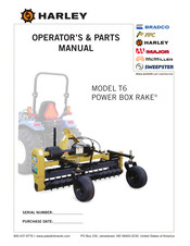 paladin HARLEY POWER BOX RAKE T6 Operator's & Parts Manual
