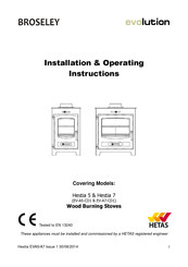 Broseley evolution Hestia 5 Installation & Operating Instructions Manual