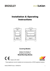 Broseley evolution Hestia 7 Installation & Operating Instructions Manual