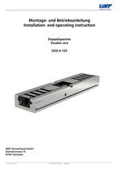 CERATIZIT WNT DSG-4 125 Installation And Operating Instructions Manual