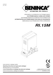 Beninca RI.15M Operating Instructions Manual