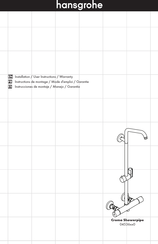 Hans Grohe Croma Showerpipe 04536 0 Series Installation/User Instructions/Warranty