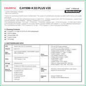 Colorful C.H110M-K D3 PLUS V20 User Manual
