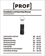 PROF KGS17 Installation And Operating Manual
