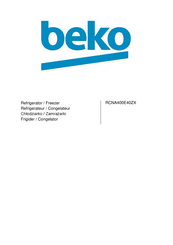 Beko RCNA400E40ZX Manual