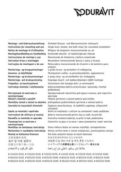 DURAVIT DE4210012 Instructions For Mounting And Use