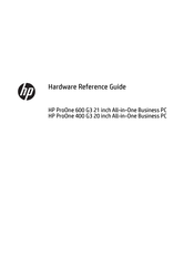 HP ProOne 400 G3 20 inch All-in-One Business PC Hardware Reference Manual