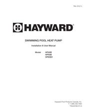Hayward HP65B1 Installation & User Manual