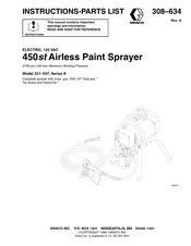 Graco 231-547 Instructions-Parts List Manual