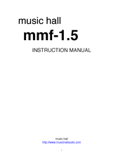 MUSIC HALL mmf-1.5 Instruction Manual