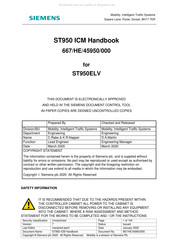 Siemens ST950ELV Handbook