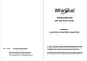 Whirlpool WH46TS1E Use And Care Manual