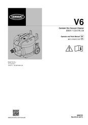 Tennant 1070777 Operator And Parts Manual