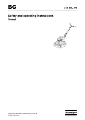 Atlas Copco BG 479 Safety And Operating Instructions Manual