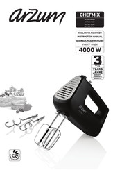 Arzum CHEFMIX AR 1163 Instruction Manual
