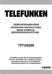 Telefunken 75TU6200 Operating Instructions Manual