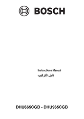 Bosch DHU665CGB Instruction Manual