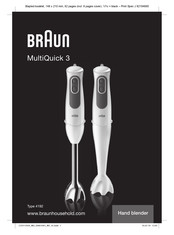 Braun MultiQuick 3 4192 Manual