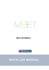 Fermax MEET MILO 1W PANEL Installer Manual