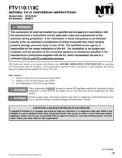 NTI FTV110 Instructions Manual